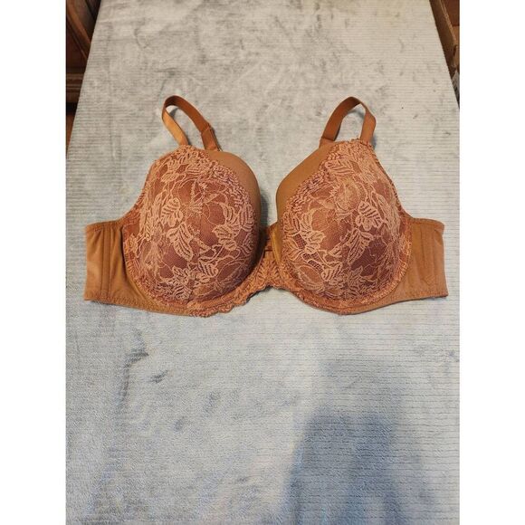 Auden Lightly Lined Balconette Coverage Underwire Bra 46D Rust - Picture 1 of 4